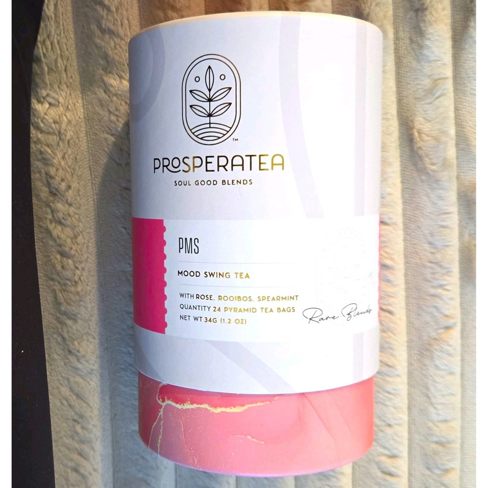 Prosperatea PMS Mood Swing Tea 1.2 oz Container 24 Pyramid Tea Bags New